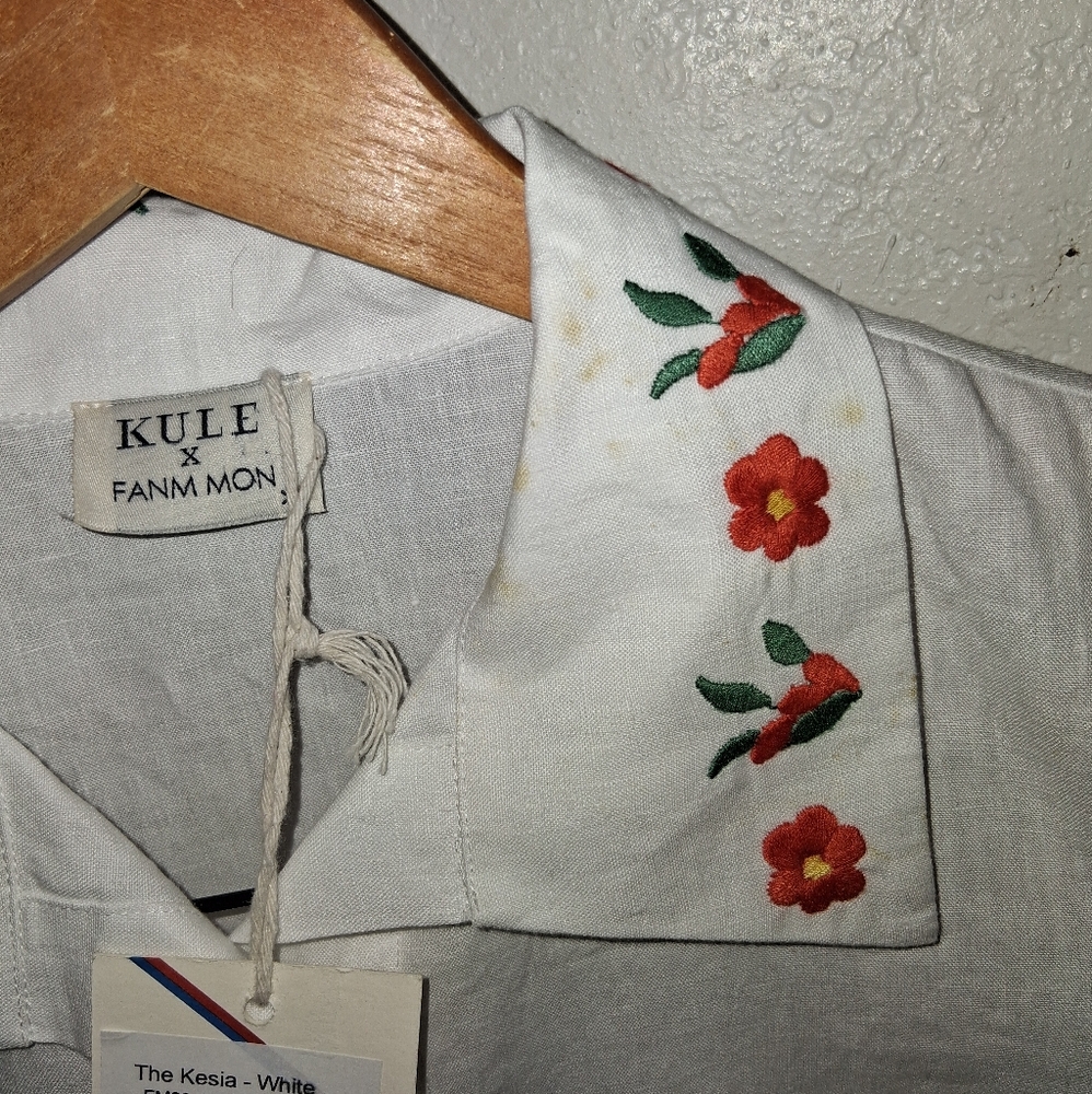 NWT FANM MON x KULE Kesia Dress (flaw) - Picture 6 of 9